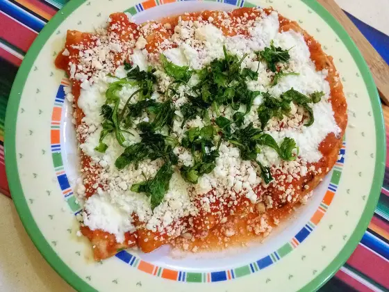 Bean enchiladas