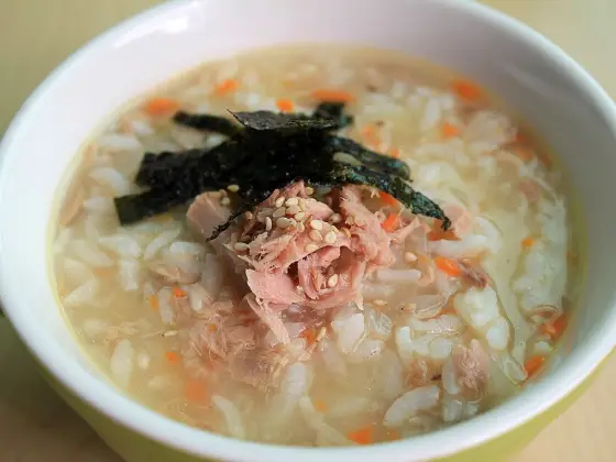 Chicken and ginger congee