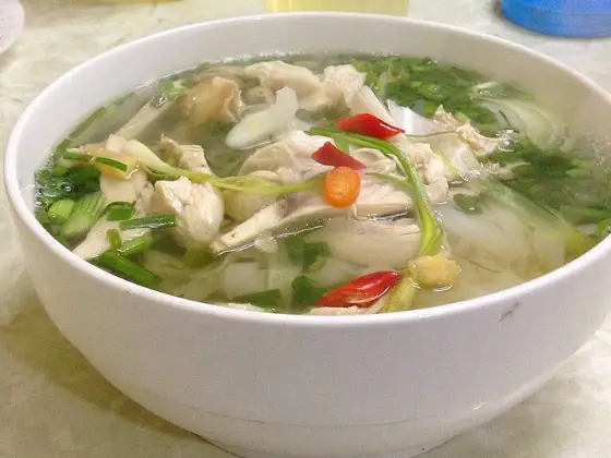 Light chicken pho