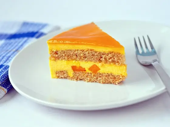 Mango passion fruit quark mousse