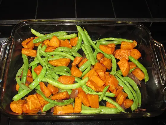 Turkey, sweet potato and green beans