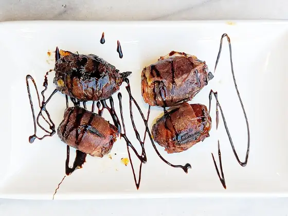 Peanut butter stuffed dates